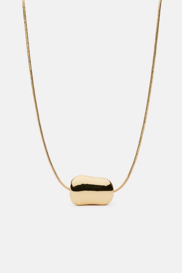 Pebble Necklace  Gold  hi-res