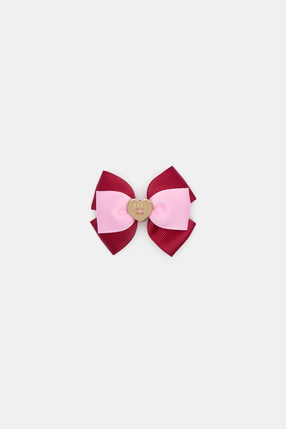 Two-Tone Grosgrain Bow Duck Clip  Multi
