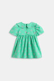 Check Flower Dress  Light Evergreen  hi-res