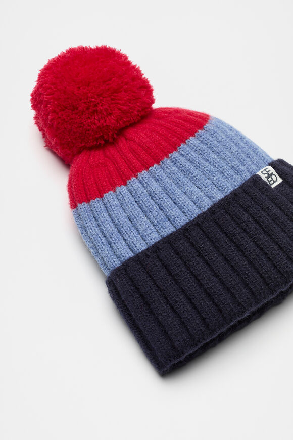 Mini Colourblock Beanie  Multi  hi-res