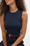 Cotton Rib Tank  Twilight Blue  hi-res