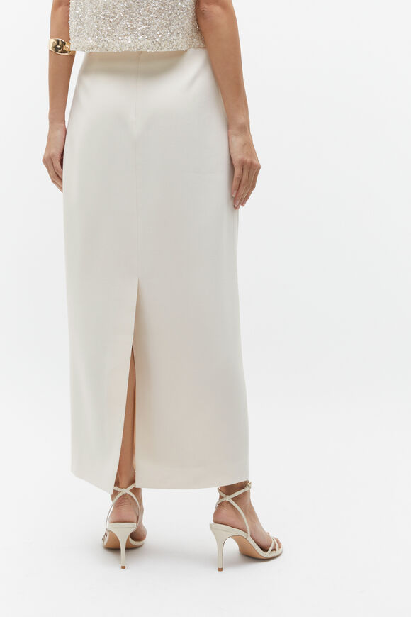 Tailored Column Skirt  Frappe  hi-res