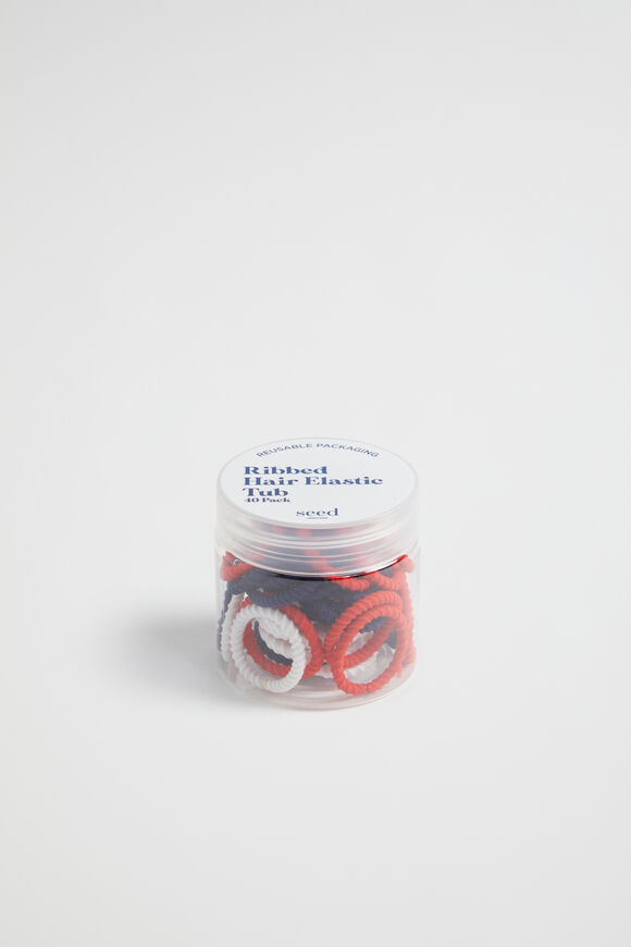 Mini Hair Elastics Tub  School  hi-res