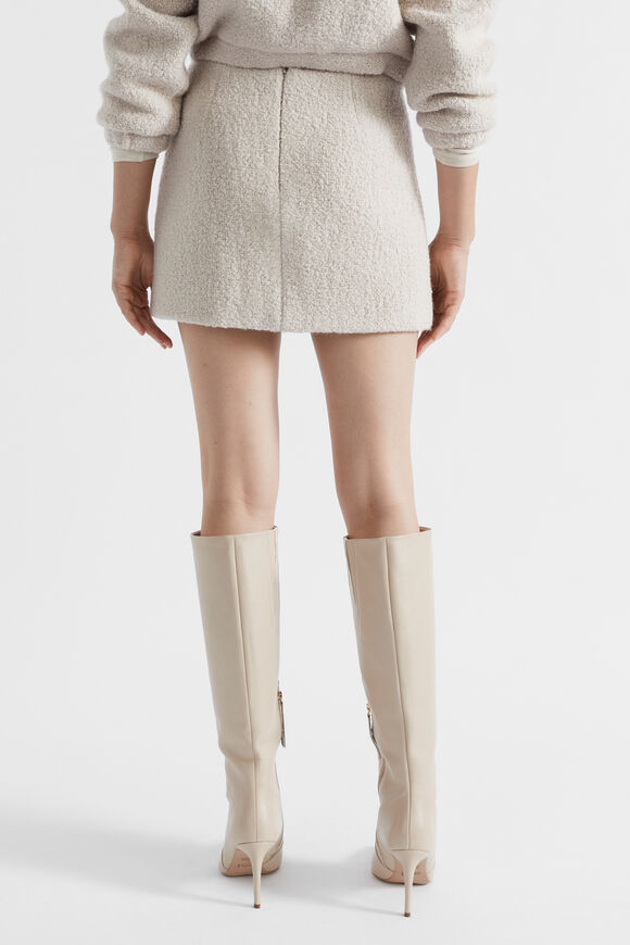 Boucle Mini Skirt  Oat  hi-res