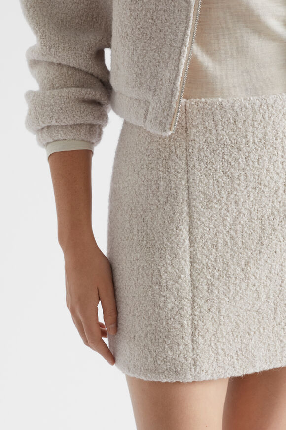 Boucle Mini Skirt  Oat  hi-res