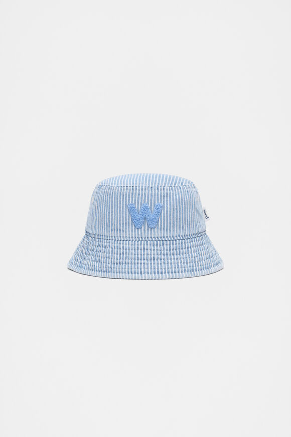 Blue Mini Initial Bucket Hat  W  hi-res