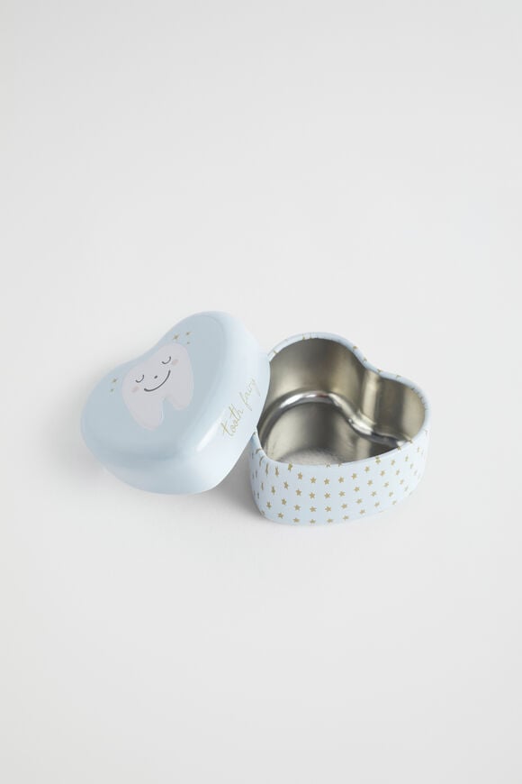 Tooth Box Tin  Blue  hi-res