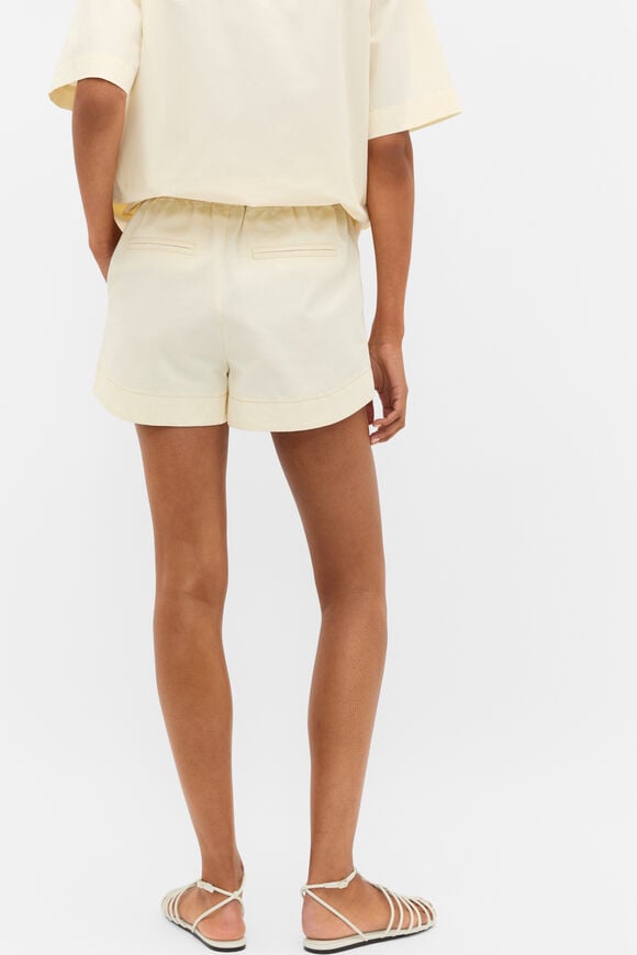 Contrast Stitch Short  Coconut Cream  hi-res