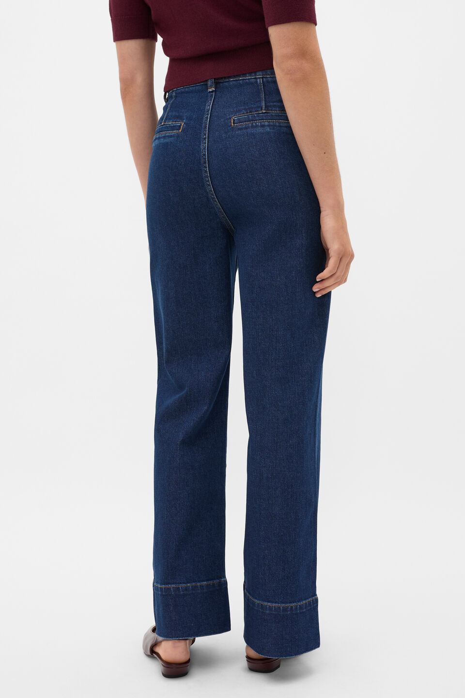 Core Wide Leg Pocket Jean  Neptune Wash