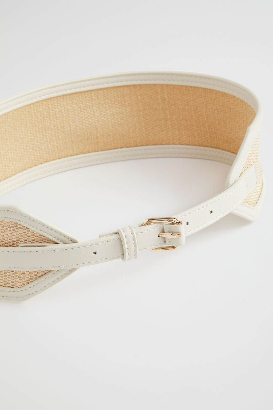 Elena Wide Waist Belt  Stone