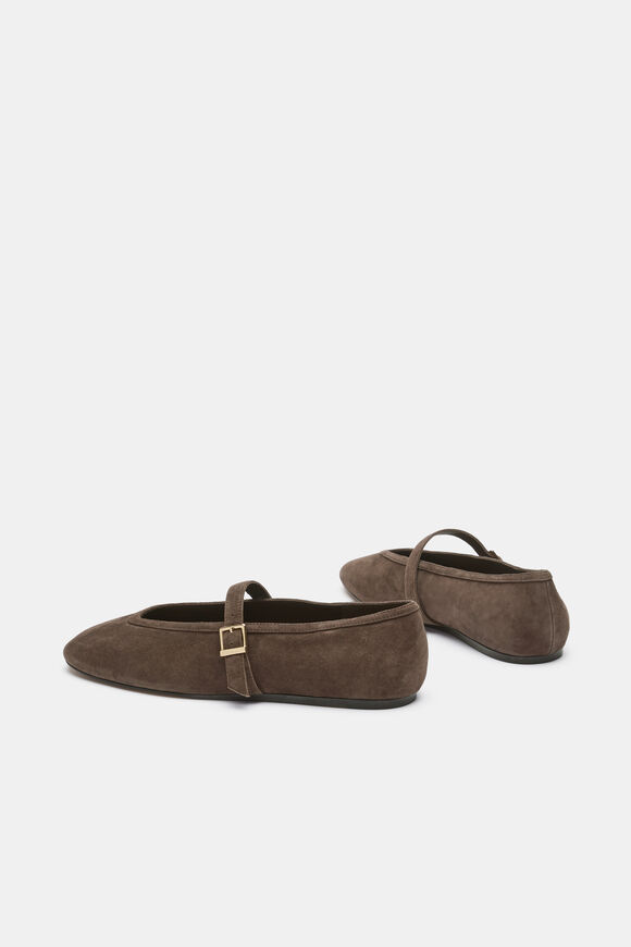 Arlo Ballet Flat  Chocolate Suede  hi-res