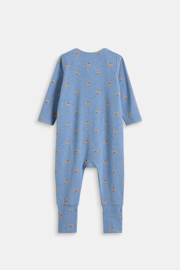 Logo Croissant Zipsuit  Navy Marle  hi-res