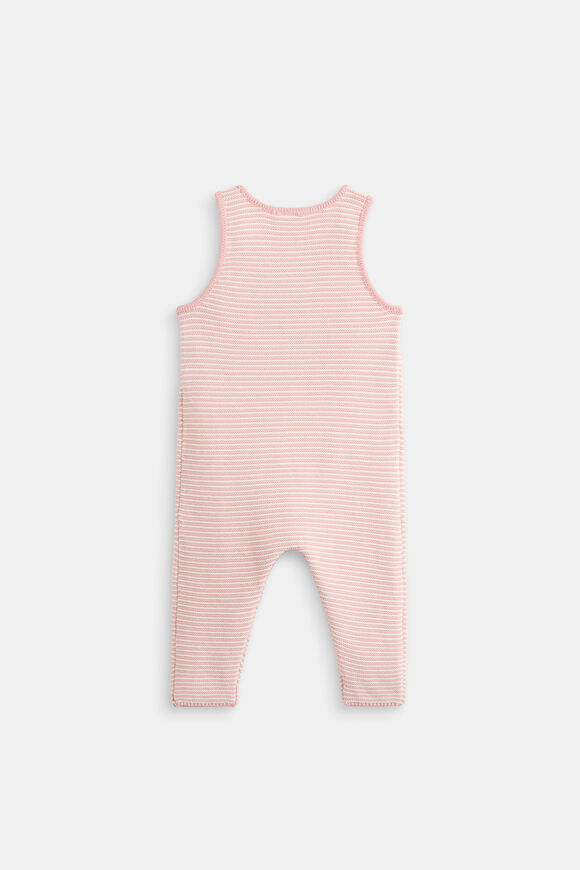 Logo Knit Overall  Blush Stripe  hi-res
