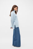 Australian Merino Oversized Roll Neck  Soft Blue Marle  hi-res