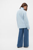 Australian Merino Oversized Roll Neck  Soft Blue Marle  hi-res