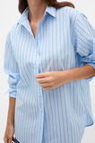 Textured Stripe Relaxed Shirt  Soft Blue Stripe  hi-res