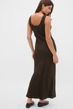 Textured Satin Slip Dress  Coffee Bean  hi-res