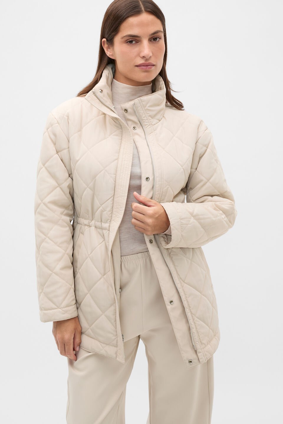 Reversible Puffer Jacket  Vanilla Cream