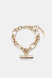 Large T Bar Bracelet  Gold  hi-res
