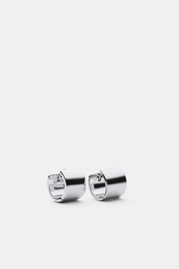 Square Hoop Earring  Silver  hi-res