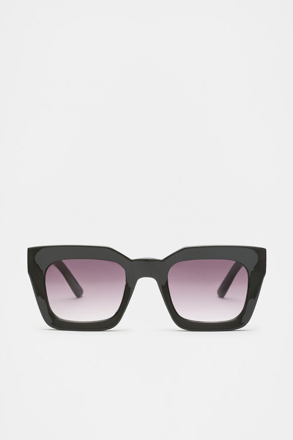 Kaitlyn Rectangle Sunglasses  Black  hi-res