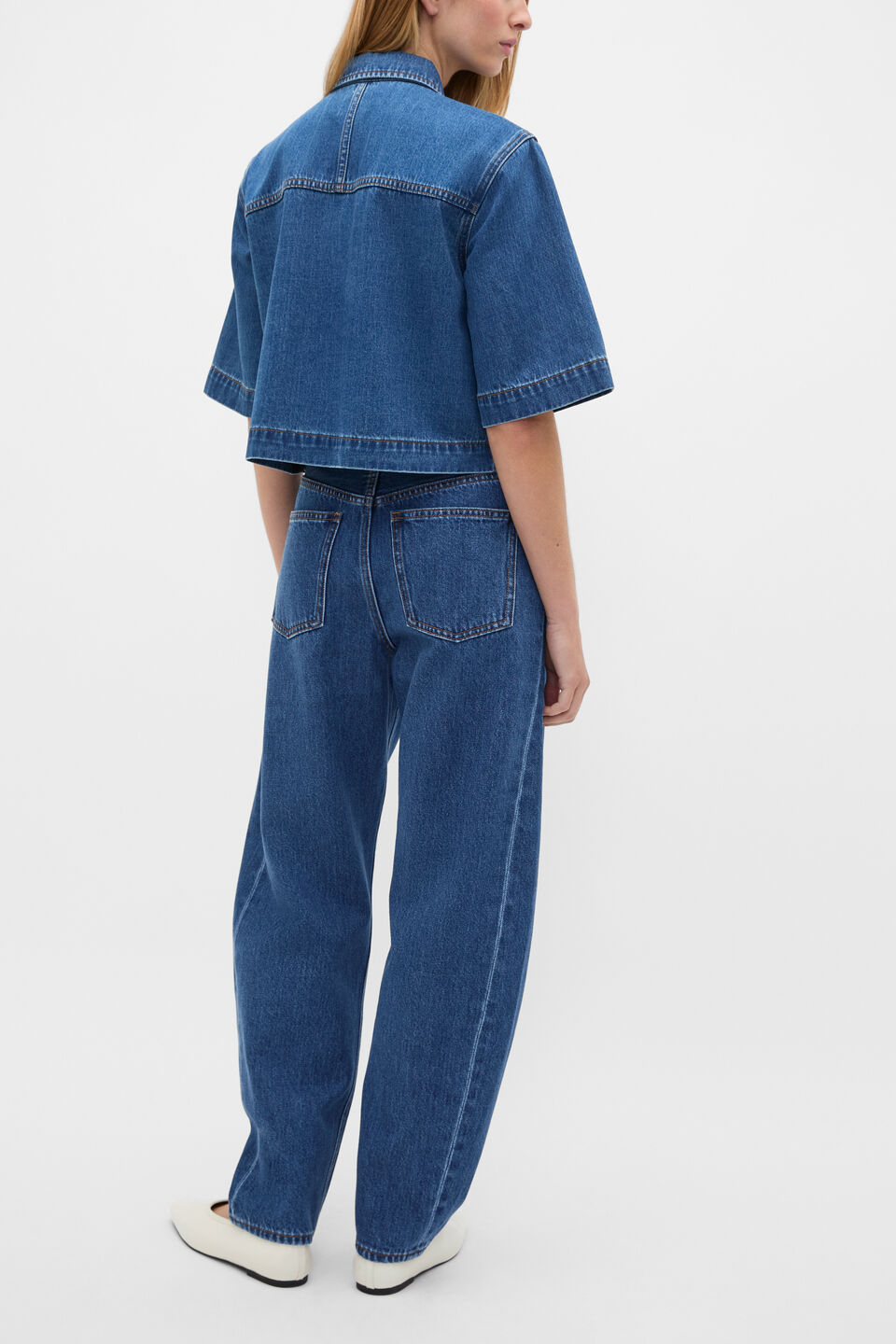 Denim Boxy Shirt  Heritage Wash