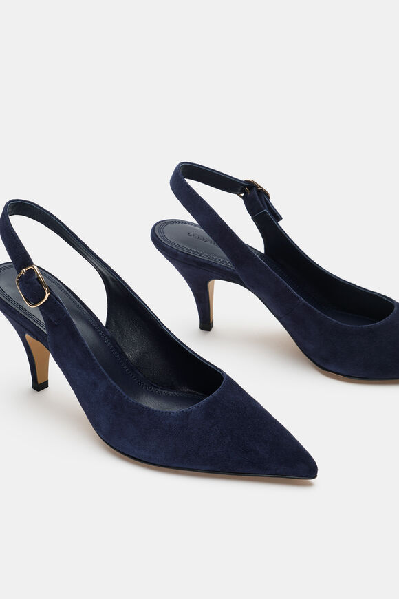 Elora Slingback Pump  Twilight Blue Suede  hi-res