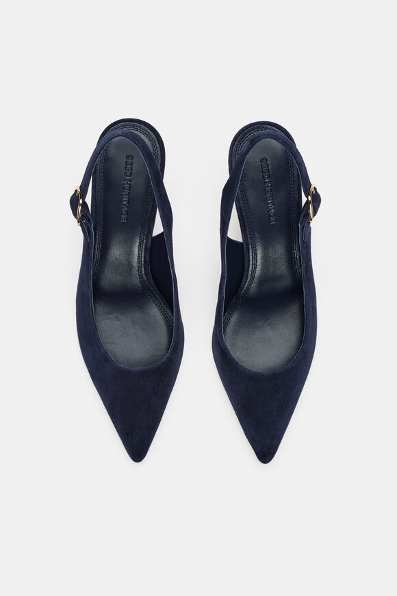 Elora Slingback Pump  Twilight Blue Suede  hi-res