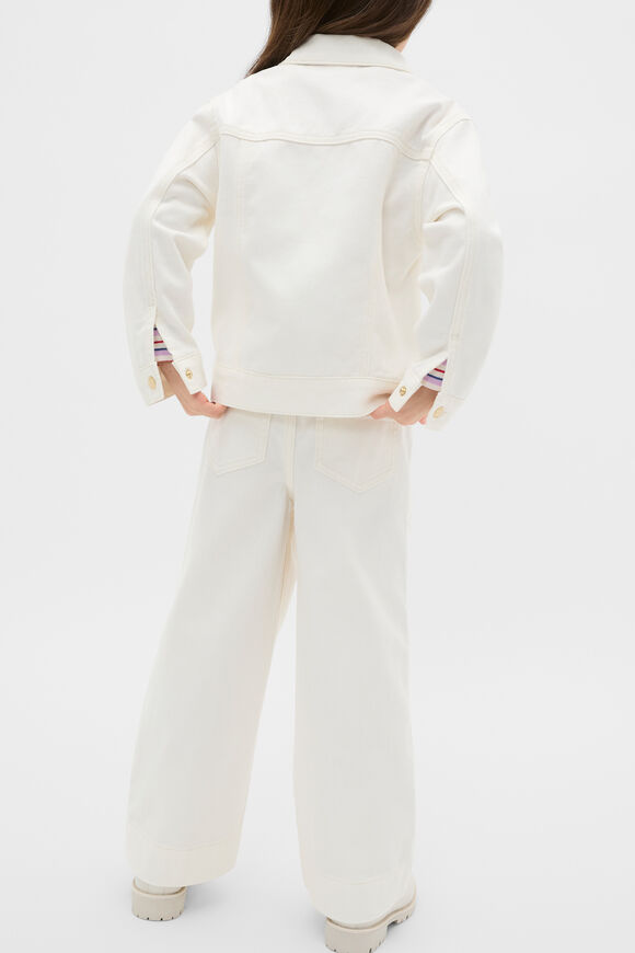 Scallop Denim Jacket  Classic Cream  hi-res