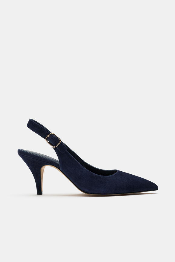 Elora Slingback Pump  Twilight Blue Suede  hi-res
