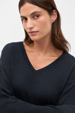 Australian Merino V Neck Knit  Twilight Blue  hi-res