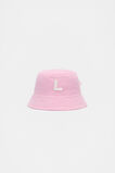 Pink Mini Initial Bucket Hat  L  hi-res
