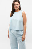 Chambray Boat Neck Shell Top  Chambray  hi-res