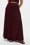 Compact Crepe Knit Skirt  Plum Red  hi-res