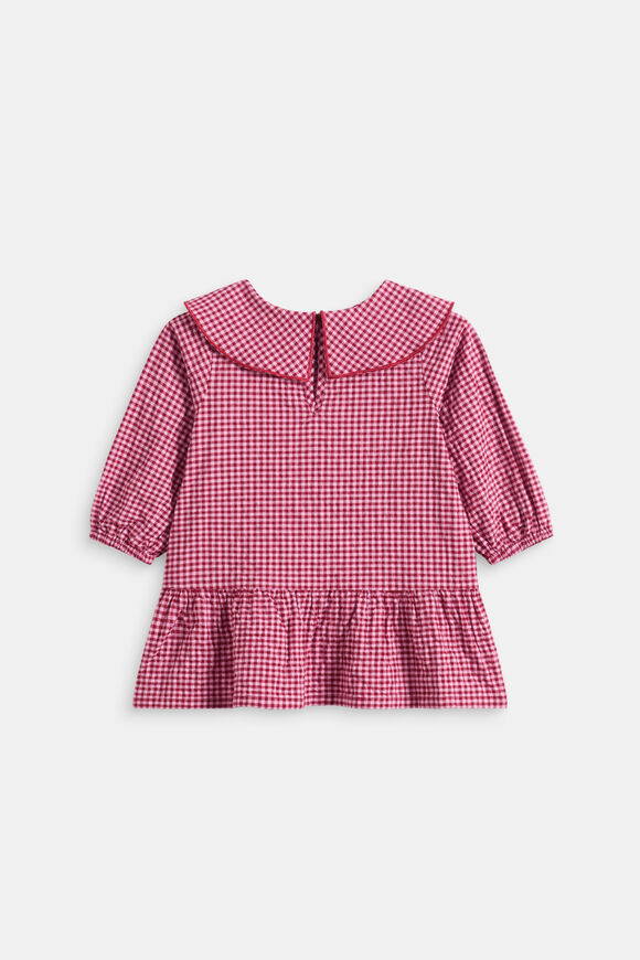 Gingham Dress  Dark Cherry  hi-res