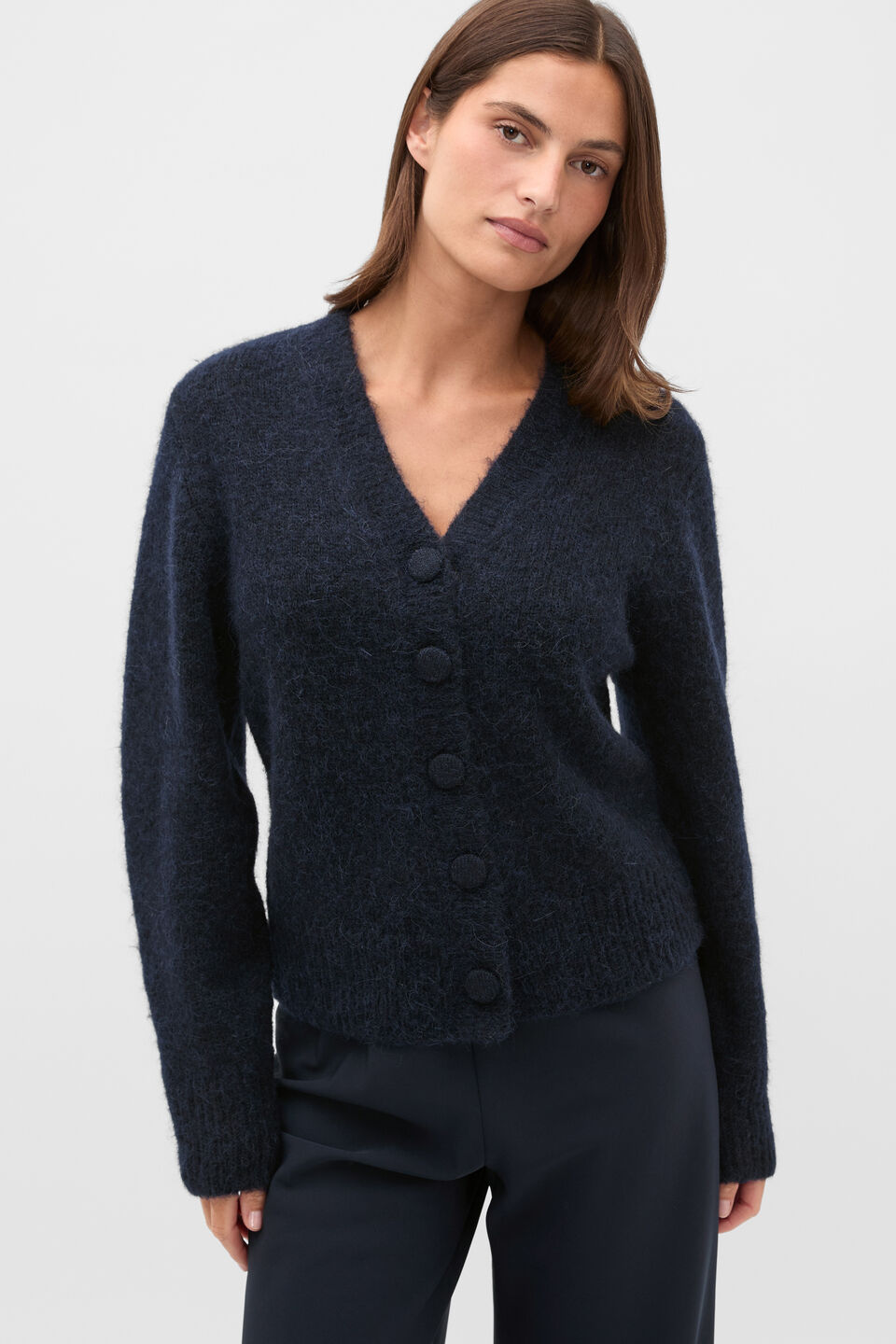 Lofty Relaxed Cardigan  Twilight Blue