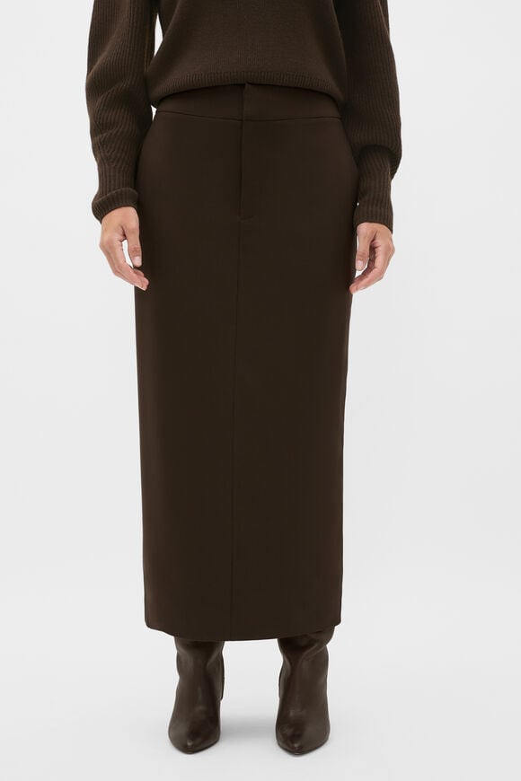 Tailored Pencil Skirt  Coffee Bean  hi-res