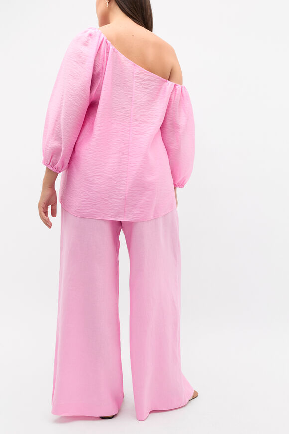 Asymmetric Blouson Top  Fairy Floss  hi-res
