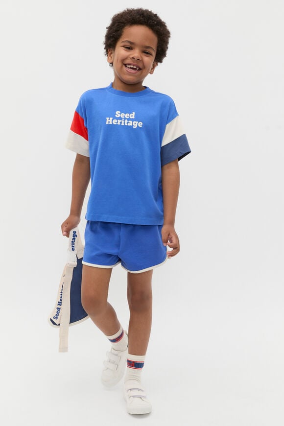 Retro Pocket Short  Azure Blue  hi-res