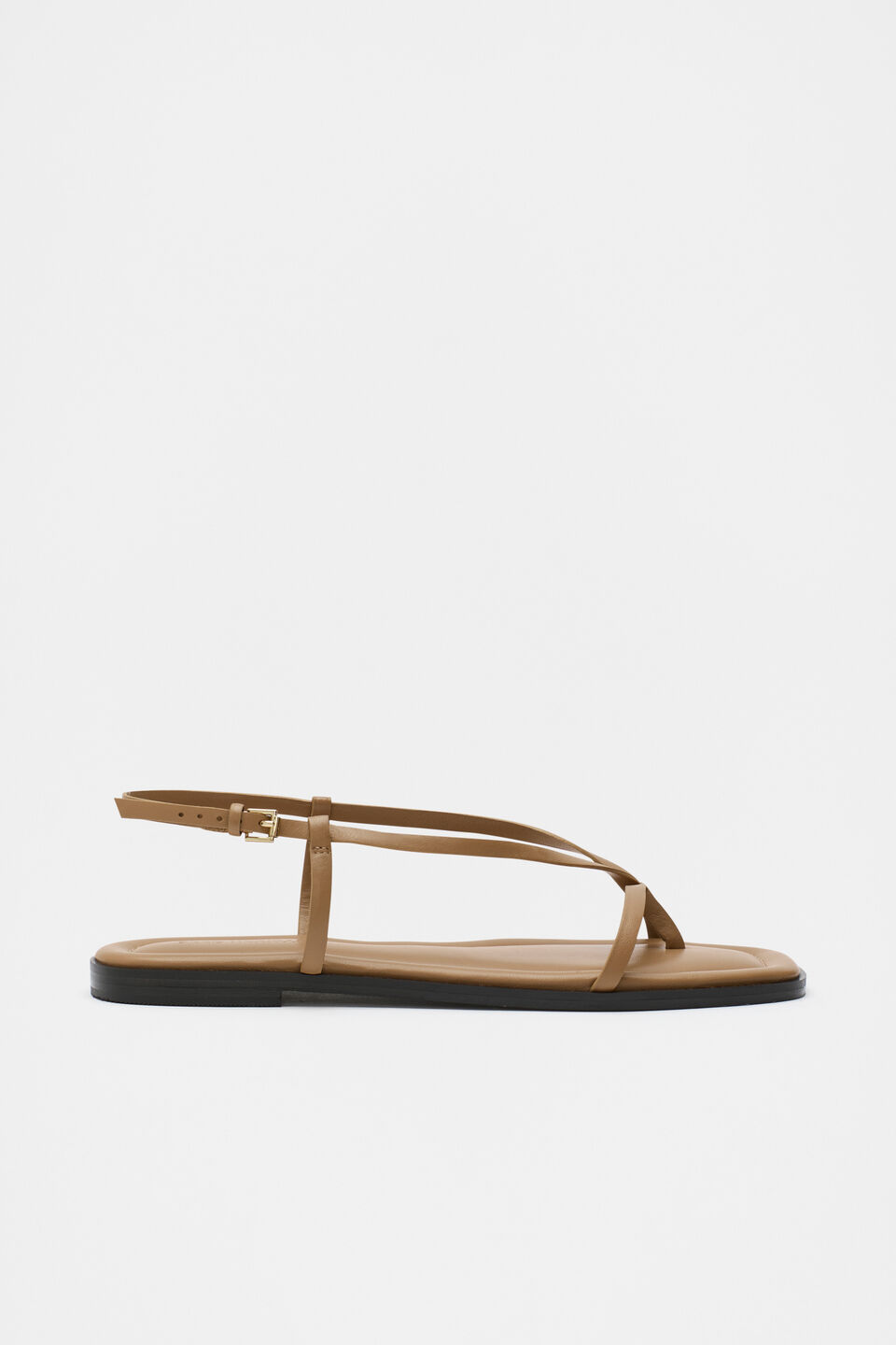 Chiara Flat Sandal  Caramel