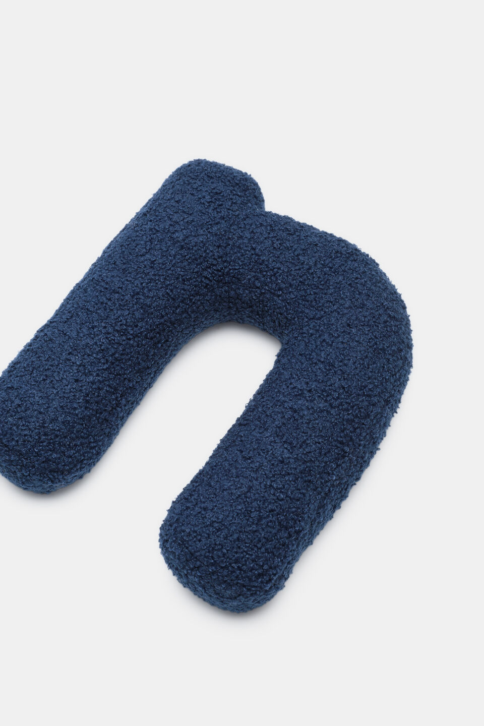 Blue Boucle Initial Cushion  N