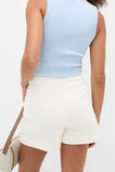 Patch Pocket Cotton Short  White  hi-res
