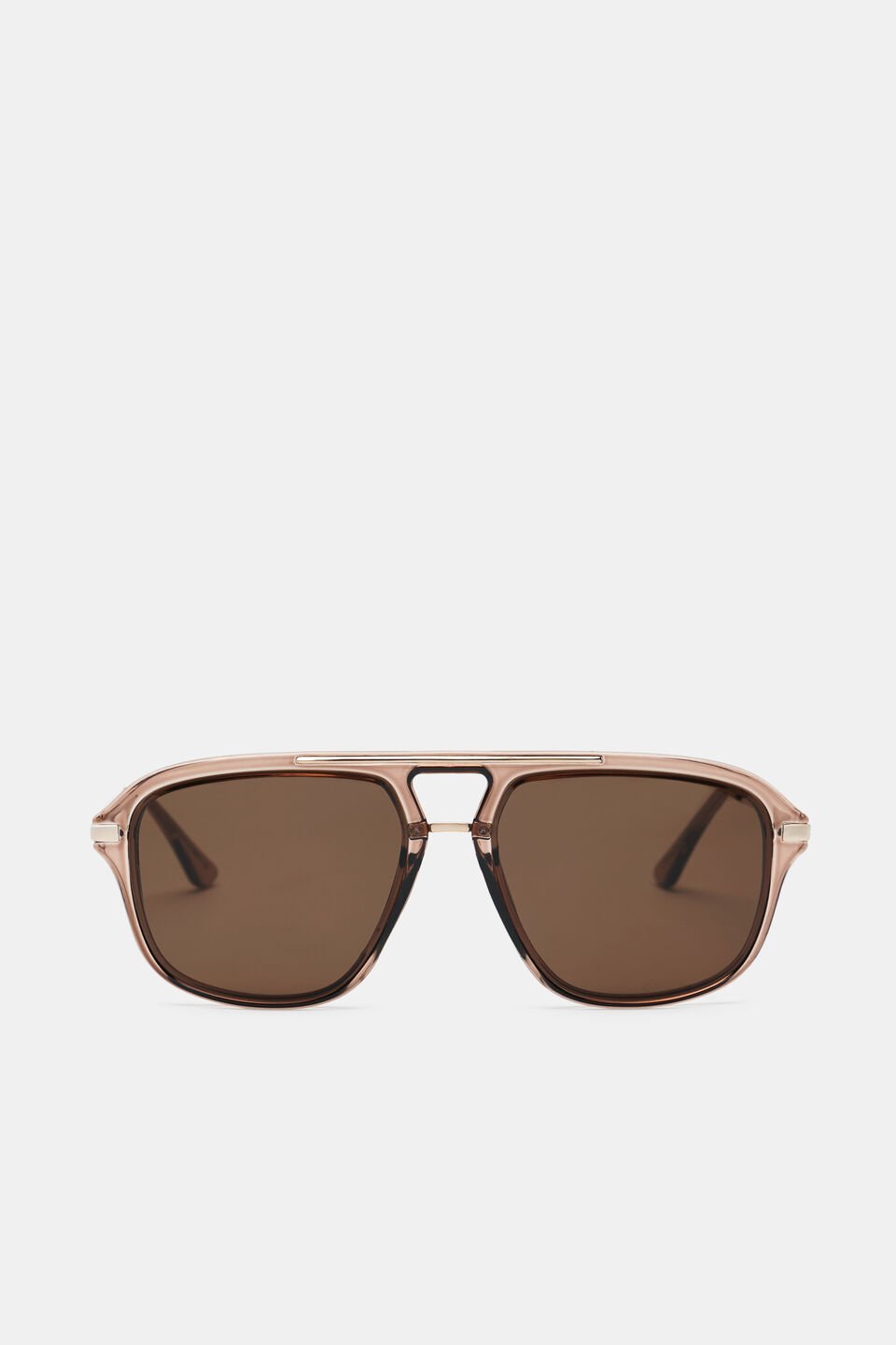 Amanda Aviator Sunglasses  Coffee Bean