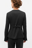 Wool Blend Tailored Jacket  Black  hi-res