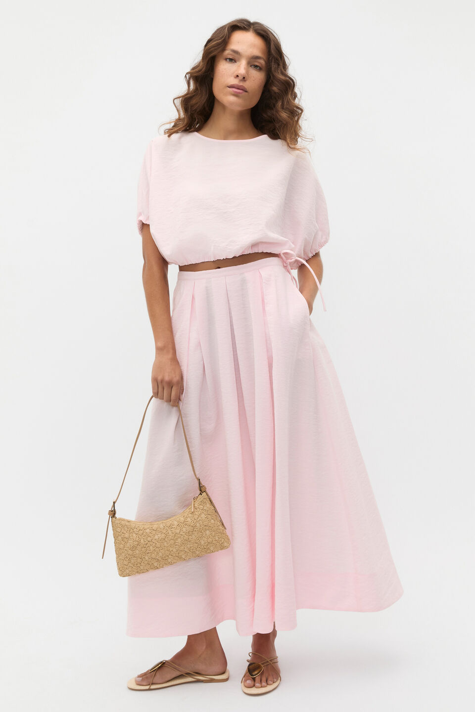 Crushed Bubble Top  Primrose