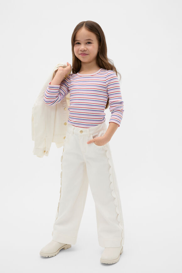 Stripe Rib Tee  Multi  hi-res