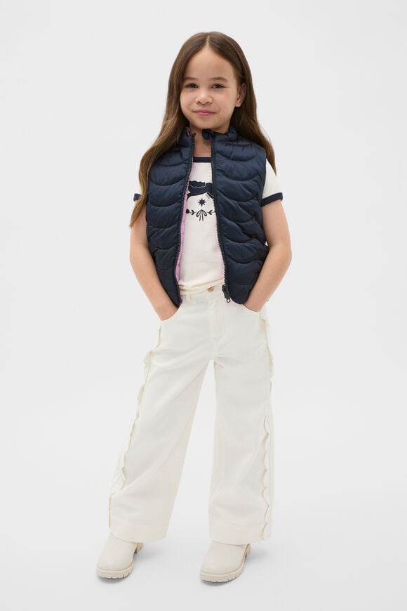 Scallop Vest  New Navy  hi-res