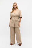 Linen Crossdye Tie Waist Jacket  Rye Crossdye  hi-res