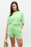 Linen Relaxed Tee  Green Apple  hi-res