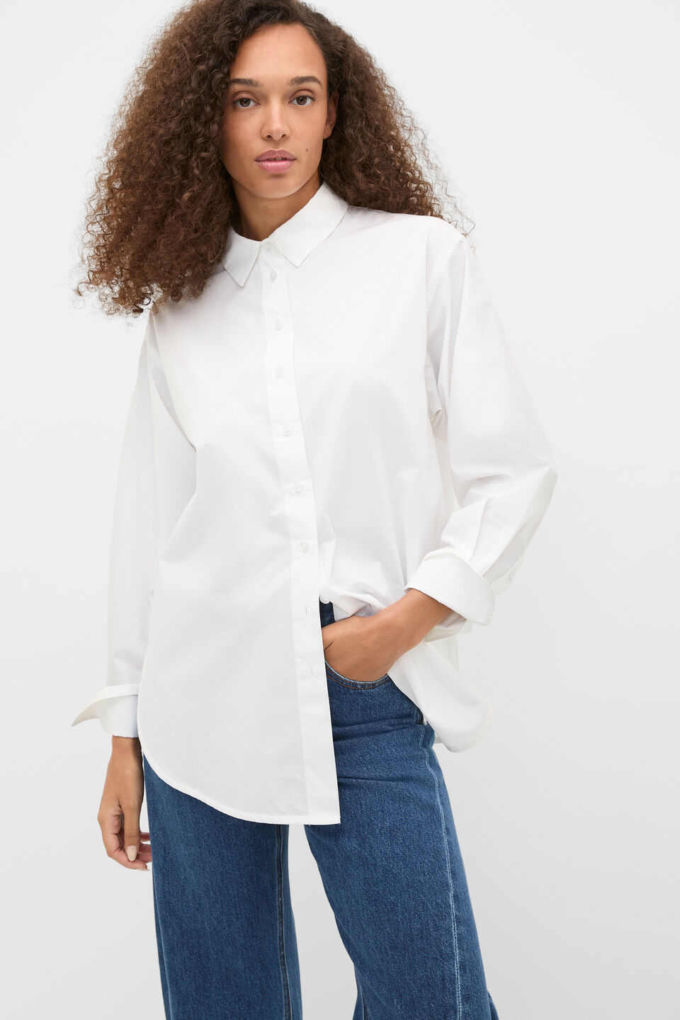 Poplin Classic Shirt  Whisper White